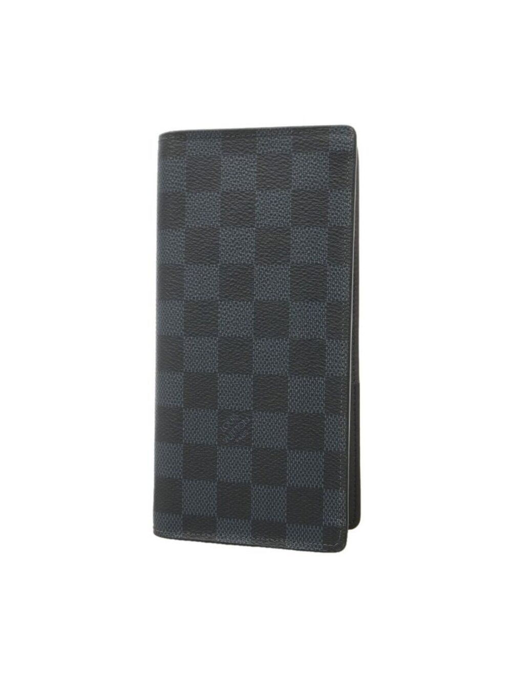 Louis Vuitton Wallet Damier Cobalt Portefeuille Brazza Navy Black